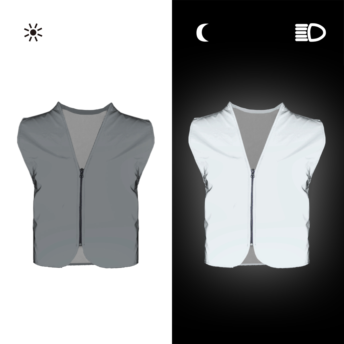 Cycling Hi Vis Gear - Salzmann reflecterend vest Hoge zichtbaarheid veiligheidsvest