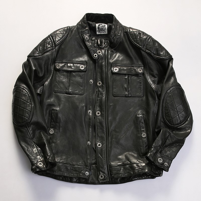 Cycling Gear Shop - Afneembare beschermende uitrusting motorfietspak leren herenpak