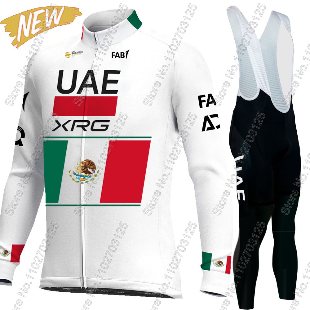 Cycling Bib Shorts - VAE Team Fietsen 2026 Mexico Jersey