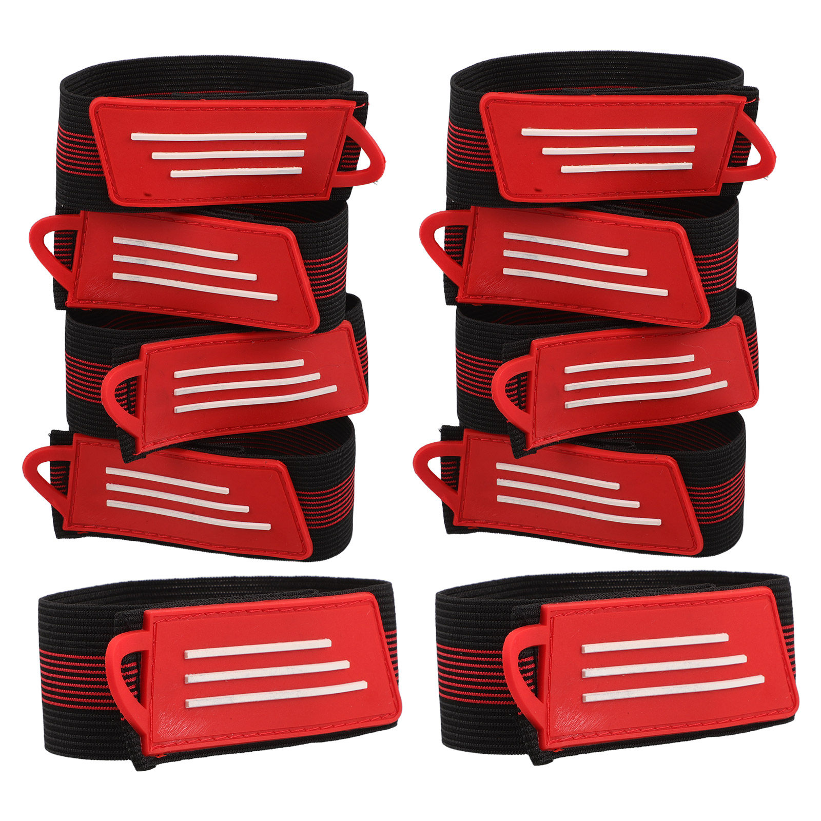 Cycling Gears - 10 stuks fietsbeenbanden, verstelbare lengte, antislip,