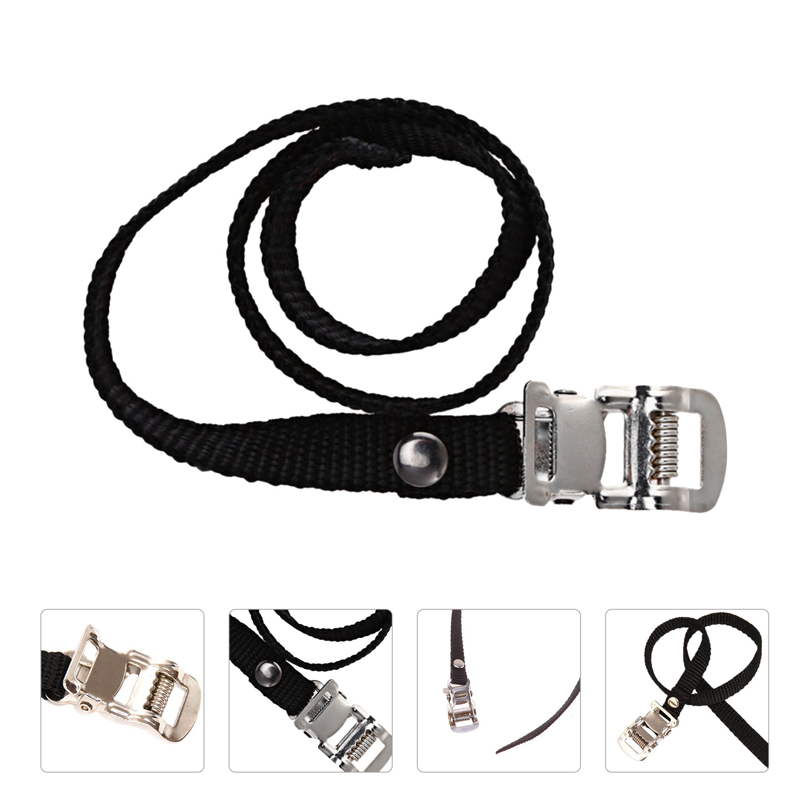 Cycling Gear Gifts - 4 stuks fietspedaalriemen, verstelbare stalen gesp,