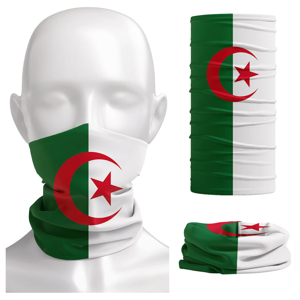 Cycling Gears - Algeria Vlag Bedrukt Bandana Hoofddeksels Rijden