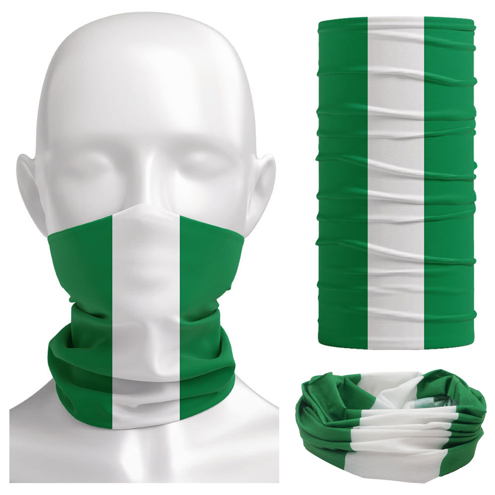 Cycling Gears - Nigeria Vlag Bandana Vrouwen Halsbeenkap Camping