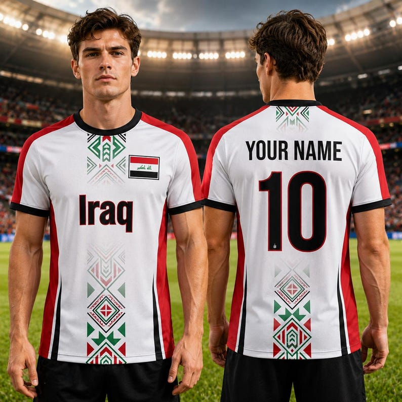 Iraakse voetbalfan-shirts, V-h - Cycling Gear Gifts recensie en prijs