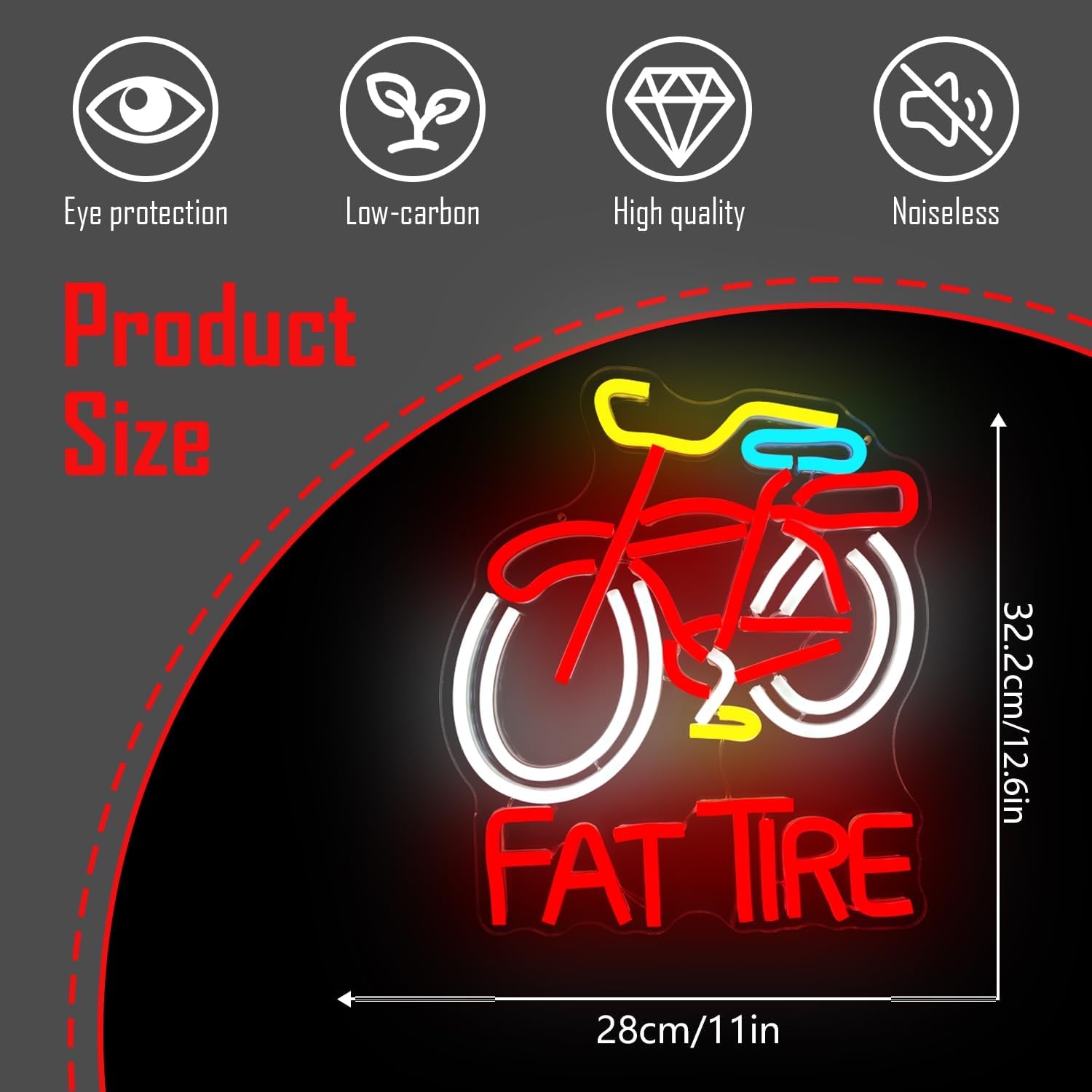 LED Neonbord met USB-dimmer vo - Cycling Gear Shop recensie en prijs