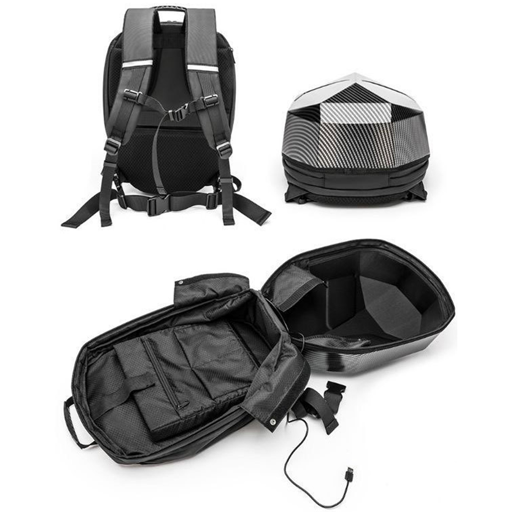 LED-rugzak voor heren PVC hard - Cycling Backpack recensie en prijs